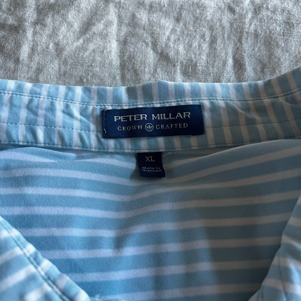 Peter Millar Striped Men's Polo Shirt - Picture 2 of 8